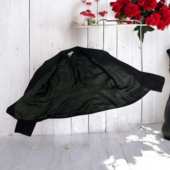 Kate Hill Virgin Wool Blend Black Blazer Jacket Size 14 - Picture 3 of 12